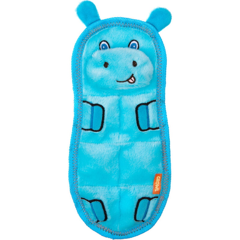 Growl Zoo Matz Dog Toy, Hugo the Hippo image number null