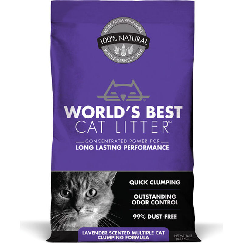 World's Best Cat Litter, Multiple Cat Lavender-Scented, 15-lb image number null