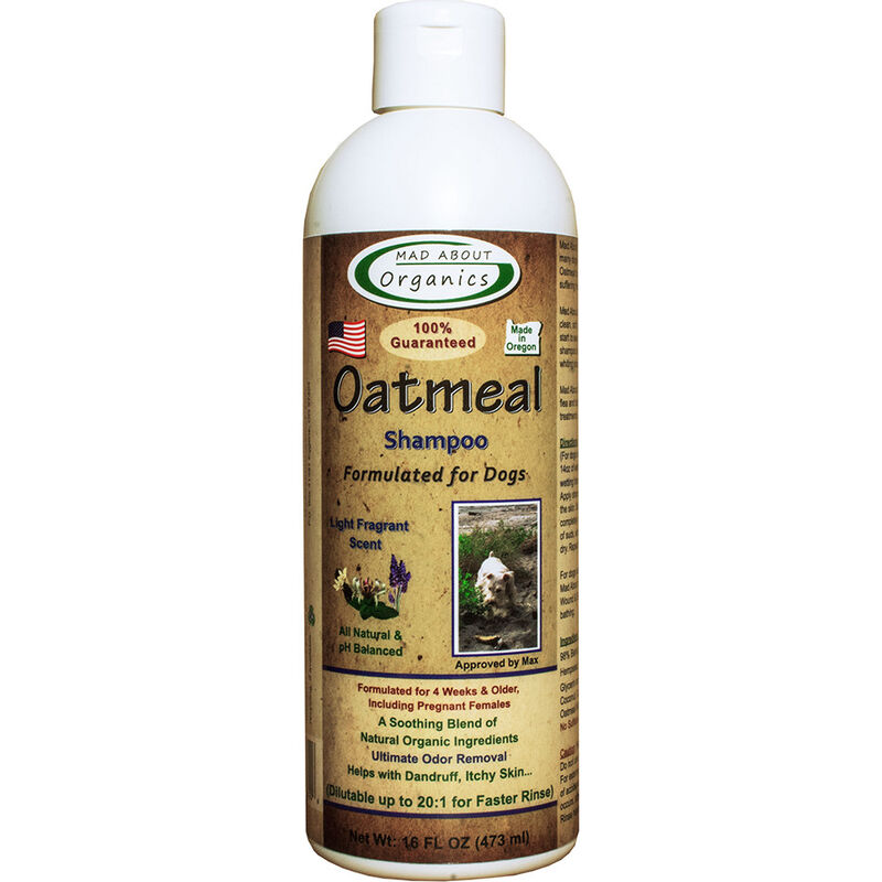 Mad About Organics Oatmeal Dog Shampoo, 16-oz image number null
