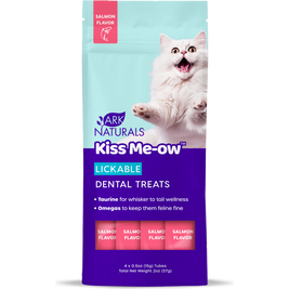 Ark Naturals Kiss Me-ow Lickable Dental Cat Treats, Salmon, 3-oz