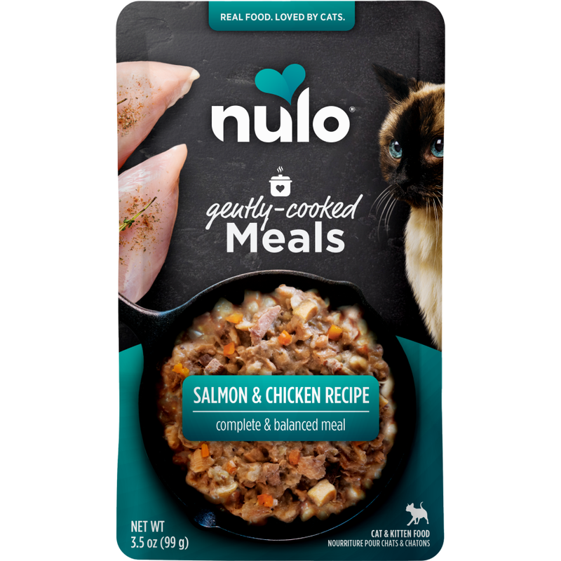 Nulo Gently Cooked Wet Cat Food, Salmon & Chicken, 3.5-oz image number null