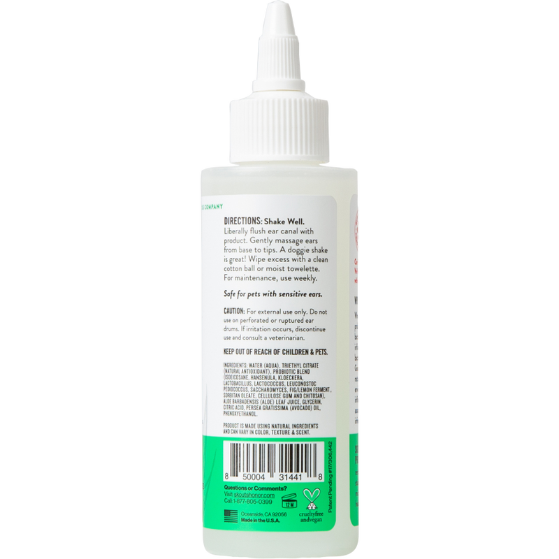 Skout's Honor Probiotic Pet Ear Cleaner, 4-oz image number null