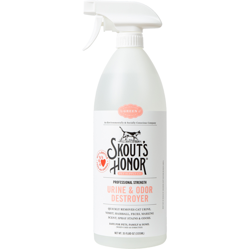 Skout's Honor Professional Strength Cat Urine & Odor Destroyer, 35-oz image number null