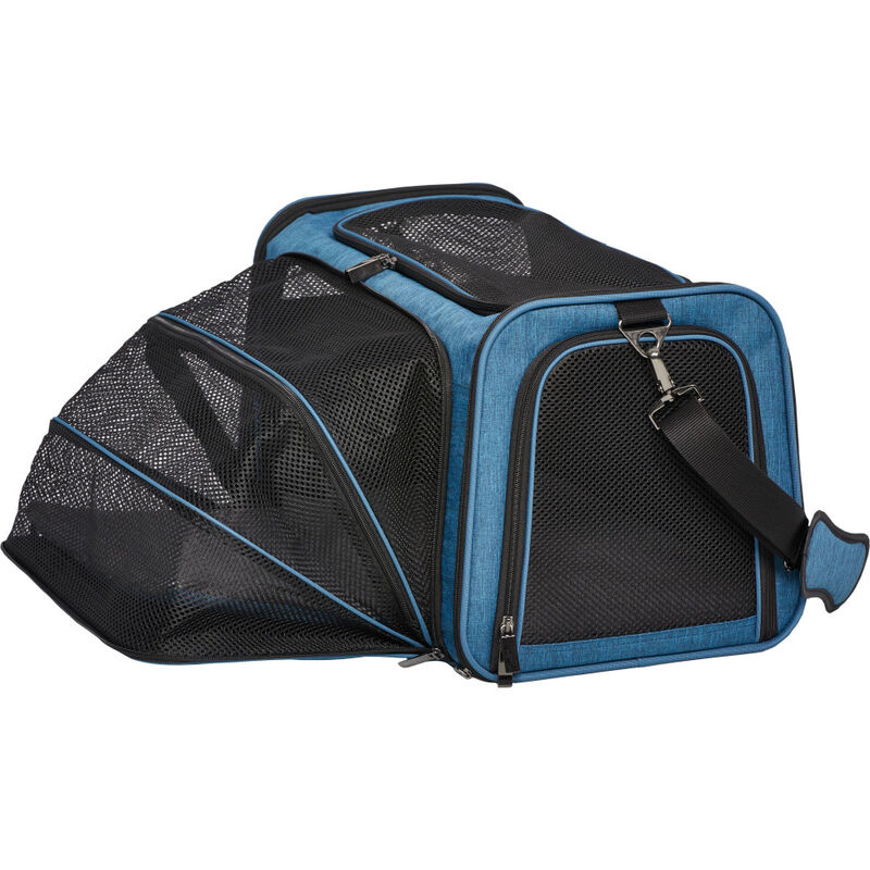 MidWest Duffy Expandable Pet Carrier, Blue, Large image number null