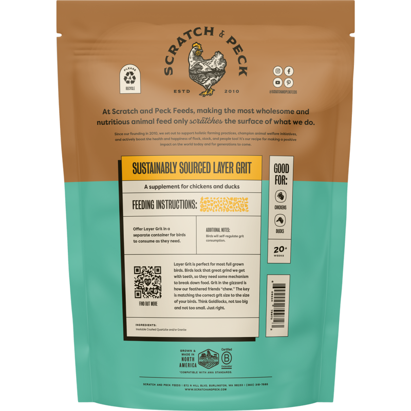 Scratch and Peck Feeds Poultry Supplement, Layer Grit, 7-lb image number null