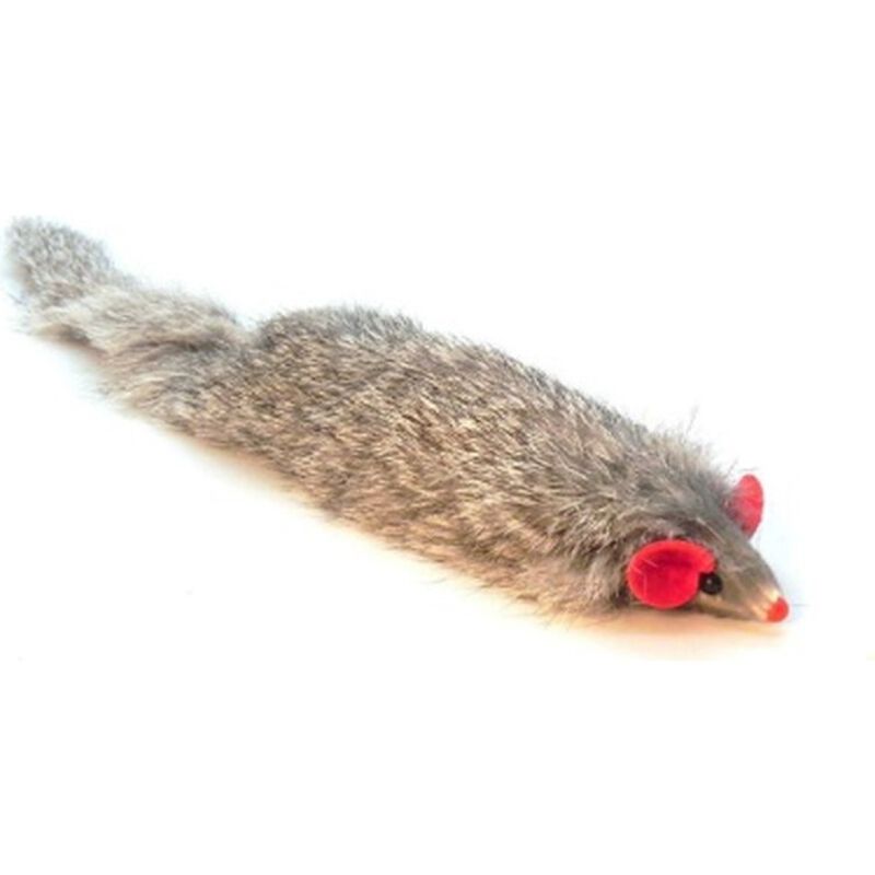 Boca Pet Real Fur Mouse-ZILLA Cat Toy image number null