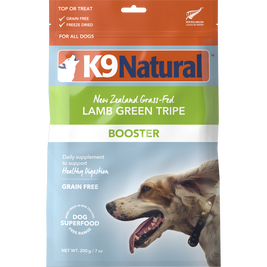 K9 Natural Booster Freeze-Dried Dog Food Topper, Lamb Green Tripe