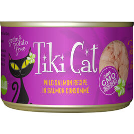 Tiki Cat Luau Canned Cat Food, Wild Salmon, 6-oz