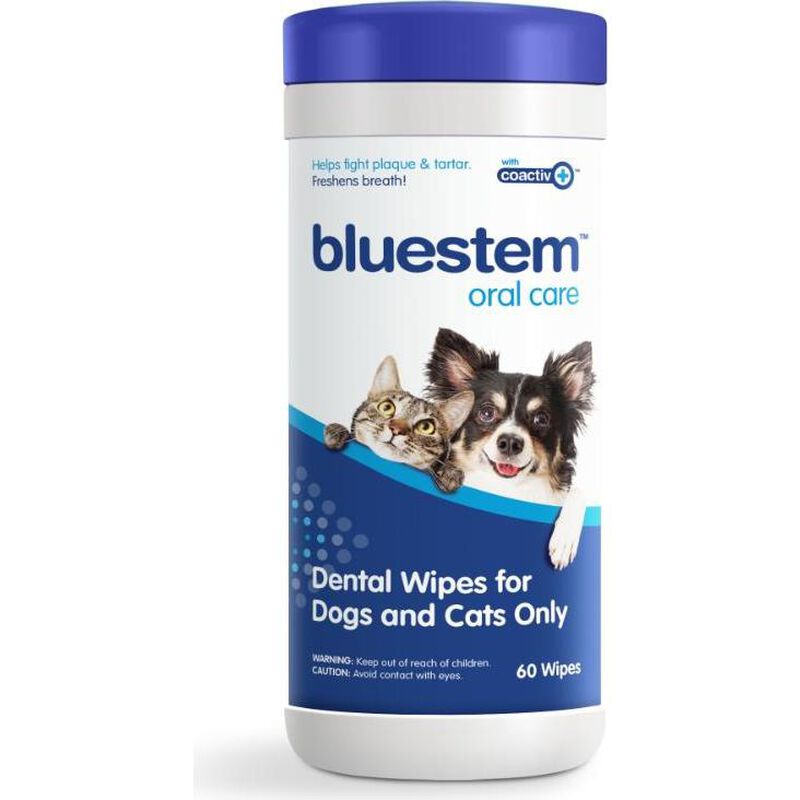 Bluestem Oral Care Dog & Cat Dental Wipes, 60-count image number null
