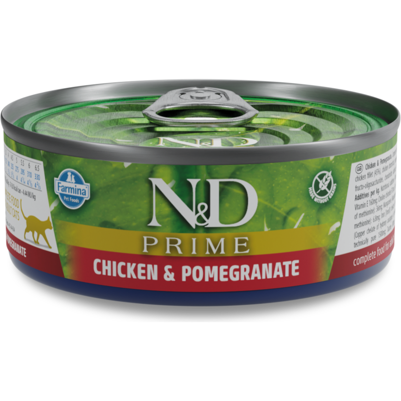 Farmina N&D Prime Canned Cat Food, Chicken & Pomegranate, Kitten, 2.5-oz image number null