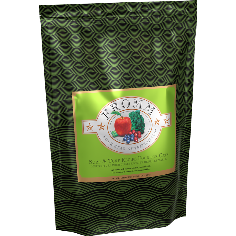 Fromm Four-Star Dry Cat Food, Surf & Turf Formula, 4-lb image number null