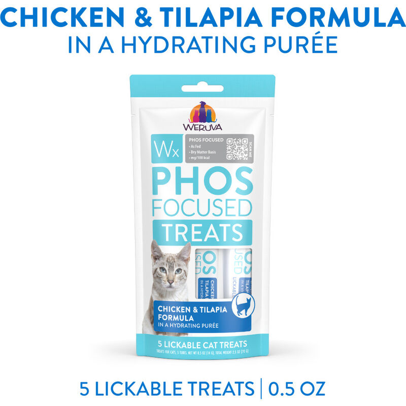 Weruva Wx  Lickable Cat Treats, Chicken & Tilapia, 0.5-oz, 5-pack image number null