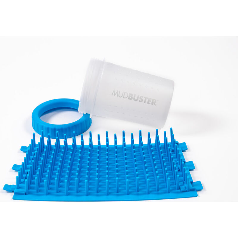 Dexas Popware for Pets MudBuster Portable Dog Paw Cleaner, Blue, Medium image number null