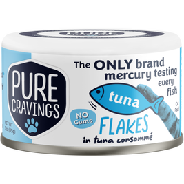 Pure Cravings Flakes in Tuna Consomme Canned Cat Food, Tuna