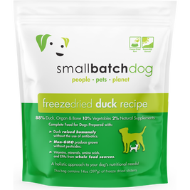 Small Batch Freeze-Dried Dog Food, Sliders, Duck