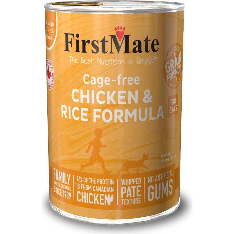 FirstMate Grain Friendly Canned Cat Food, Chicken & Rice image number null