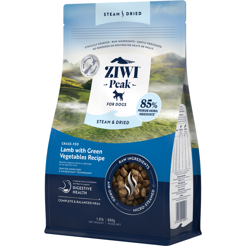 ZIWI Peak Steam & Dried Dog Food, Lamb & Green Vegetables image number null