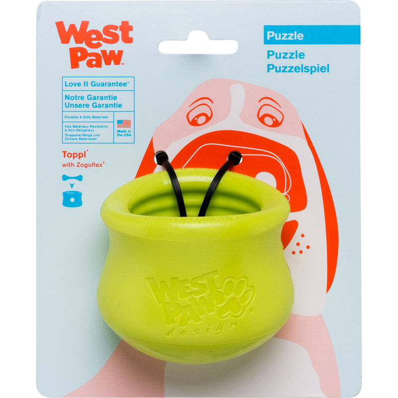West Paw Zogoflex Dog Toy, Toppl, Green image number null