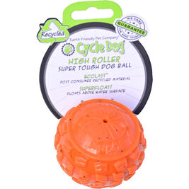 Cycle Dog Ecolast High Roller Ball Dog Toy, Orange