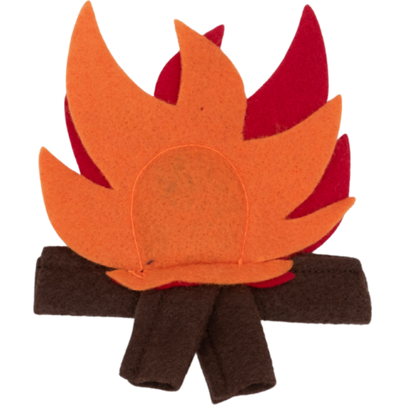 Doggie Styles and Kitty Too Campfire Felt Cat Toy with Catnip image number null