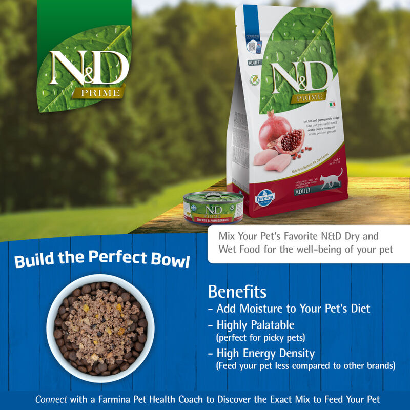 Farmina N&D Prime Canned Cat Food, Chicken & Pomegranate, Kitten, 2.5-oz image number null