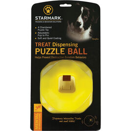 Starmark Treat Dispensing Dog Toy, Puzzle Ball