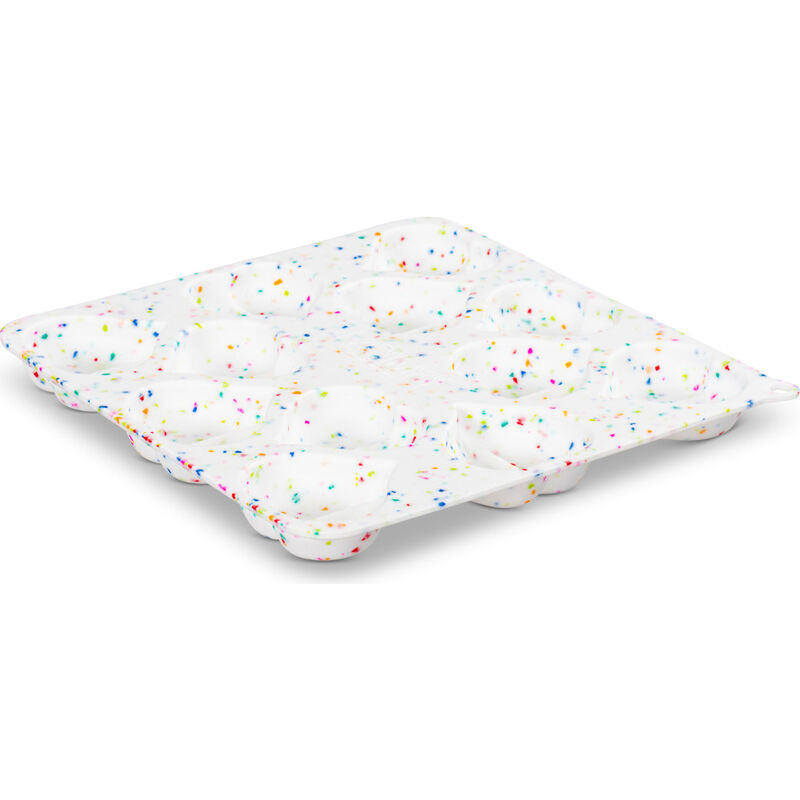 Messy Mutts Bake & Freeze Silicone Dog Treat Maker, Hearts, Confetti image number null