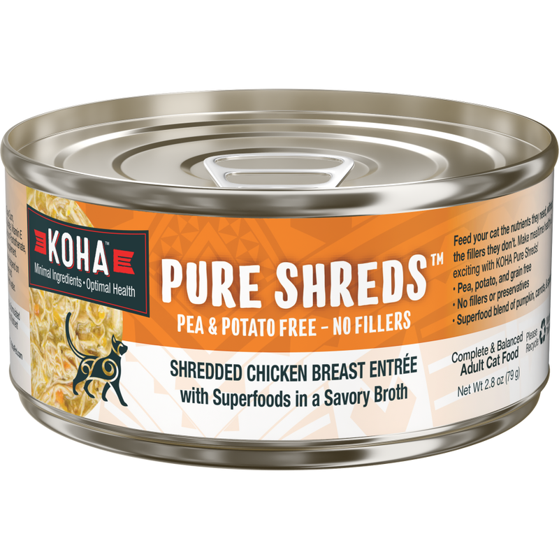 Koha Pure Shreds Canned Cat Food, Chicken image number null