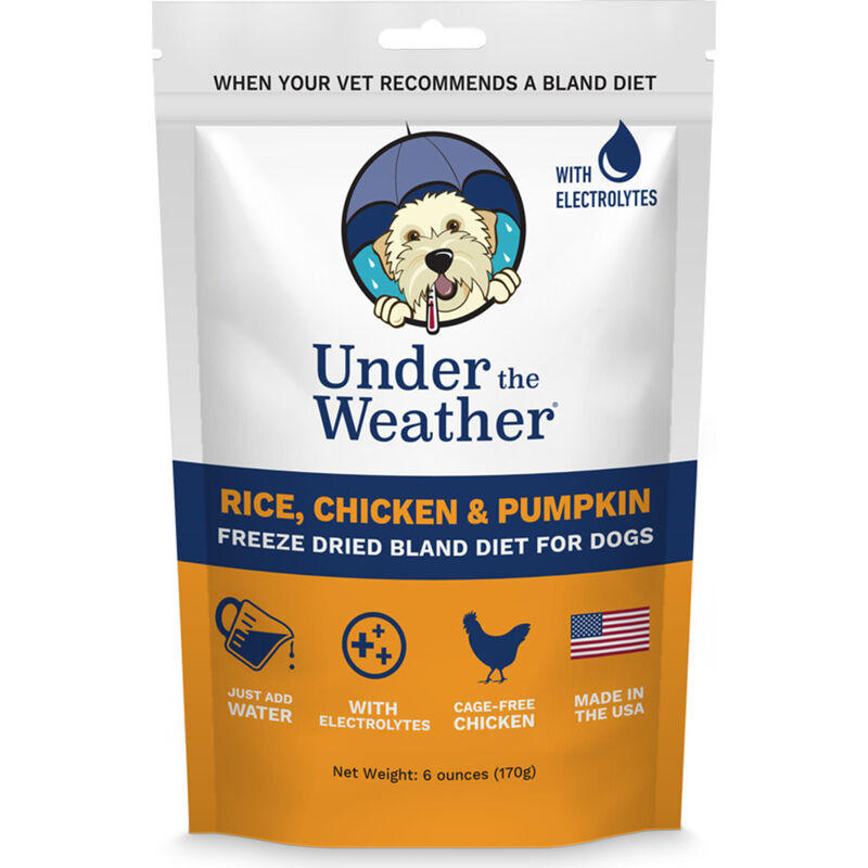 Under the Weather Bland Diet Freeze-Dried Supplemental Dog Food, Rice Chicken & Pumpkin, 6-oz image number null