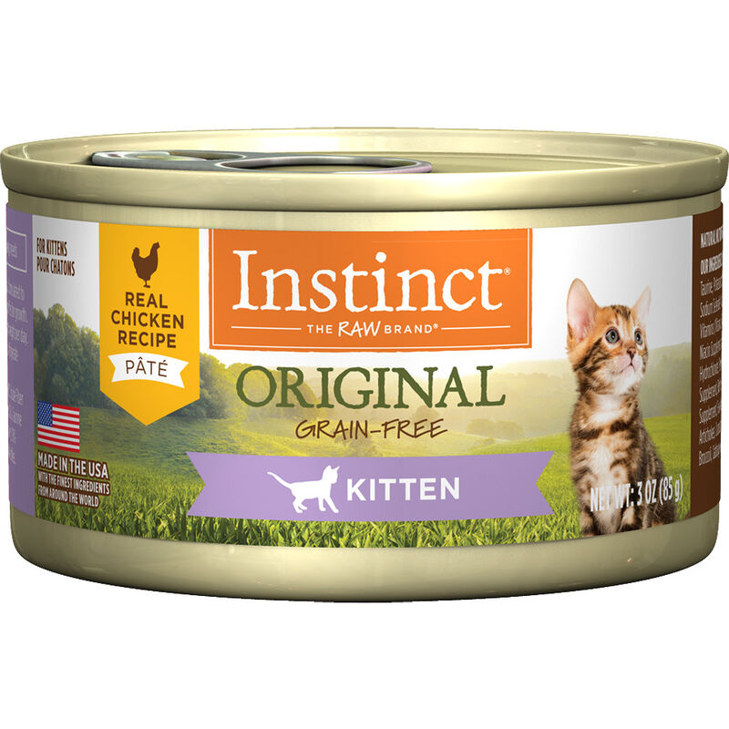 Instinct Original Canned Cat Food, Kitten, Chicken, 3-oz image number null