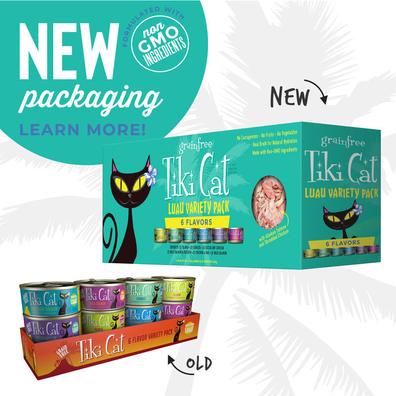 Tiki Cat Luau Canned Cat Food, Variety Pack, 2.8-oz, 12-pack image number null