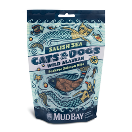 Mud Bay Salish Sea Cat Treats, Sockeye Salmon, Nibs, 5-oz