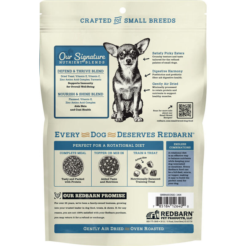 Redbarn Air-Dried Dog Food, Small Breed, Chicken & Blueberry, 2-lb image number null