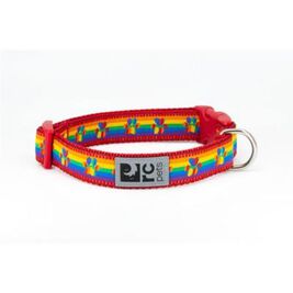 RC Pets Clip Dog Collar, Rainbow Paws