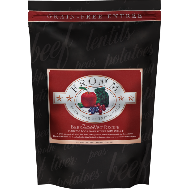 Fromm Four-Star Dry Dog Food, Beef Frittata Veg image number null