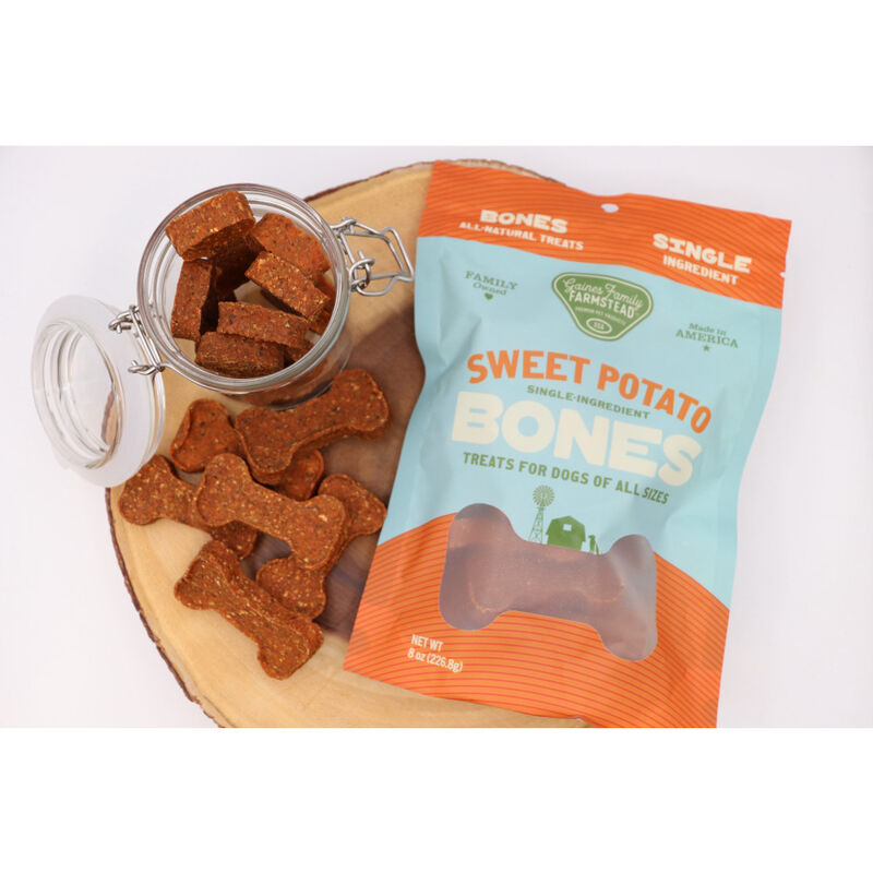 Gaines Family Farmstead Bones Dog Treats, Sweet Potato, 8-oz image number null