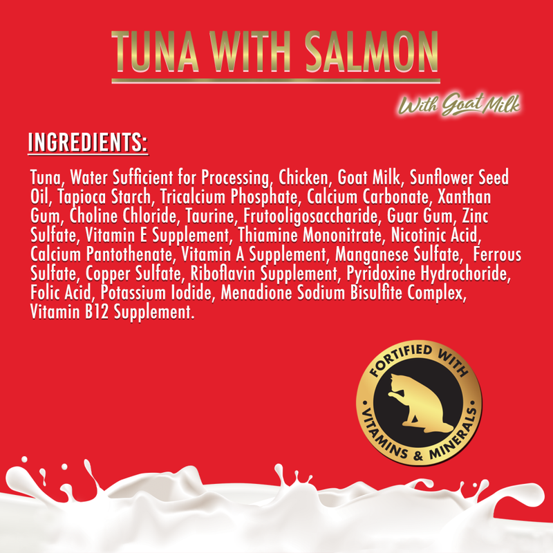 Fussie Cat Super Premium Goat Milk Canned Cat Food, Tuna & Salmon, 2.47-oz image number null