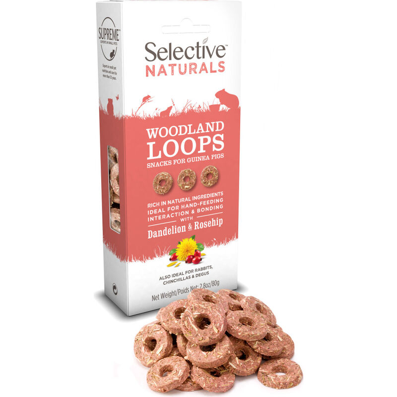 Selective Naturals Guinea Pig Treats, Woodland Loops, 2.8-oz image number null