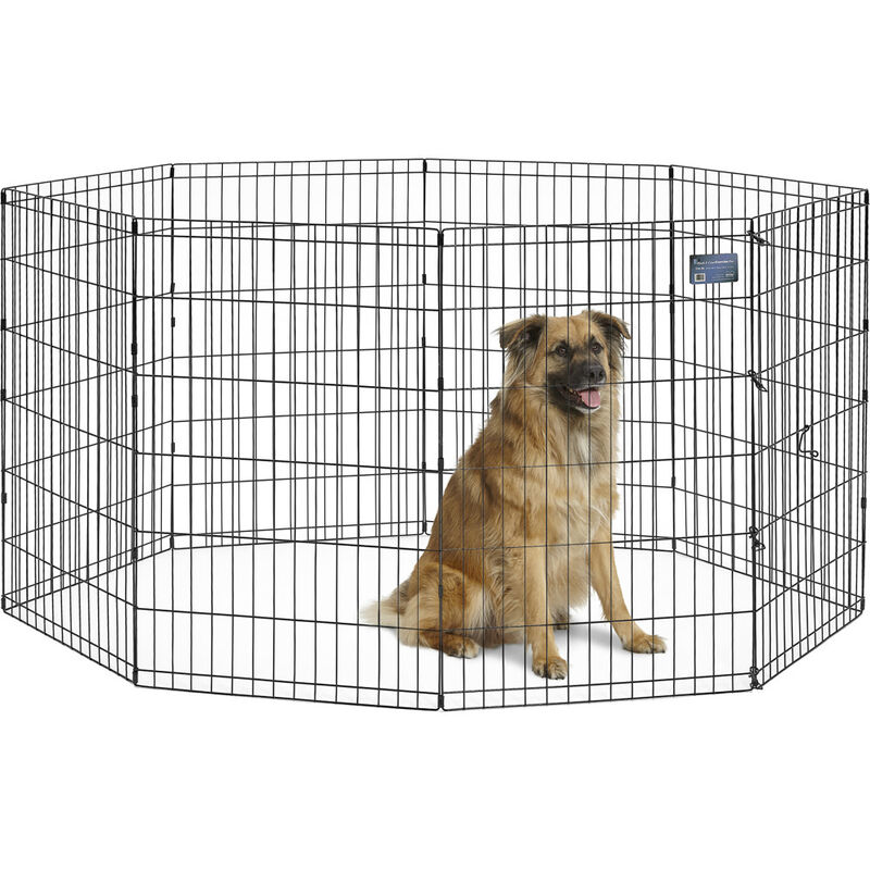 MidWest Contour Exercise Pen with Door, Black image number null