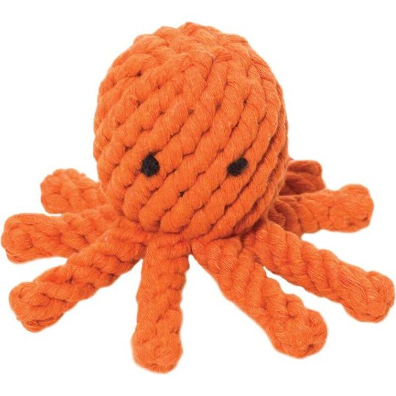 Jax & Bones Rope Dog Toy, Elton the Octopus, Small, 3-in image number null