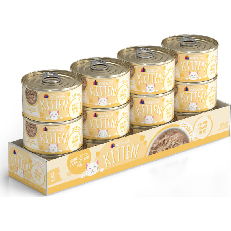 Weruva Kitten Canned Cat Food, Chicken Au Jus, 3-oz image number null
