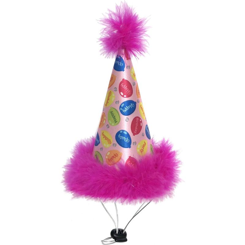 Huxley & Kent Pet Party Hat, Party Time Pink image number null