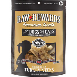 Northwest Naturals Raw Rewards Freeze-Dried Dog & Cat Treats, Turkey Neck, 4-count