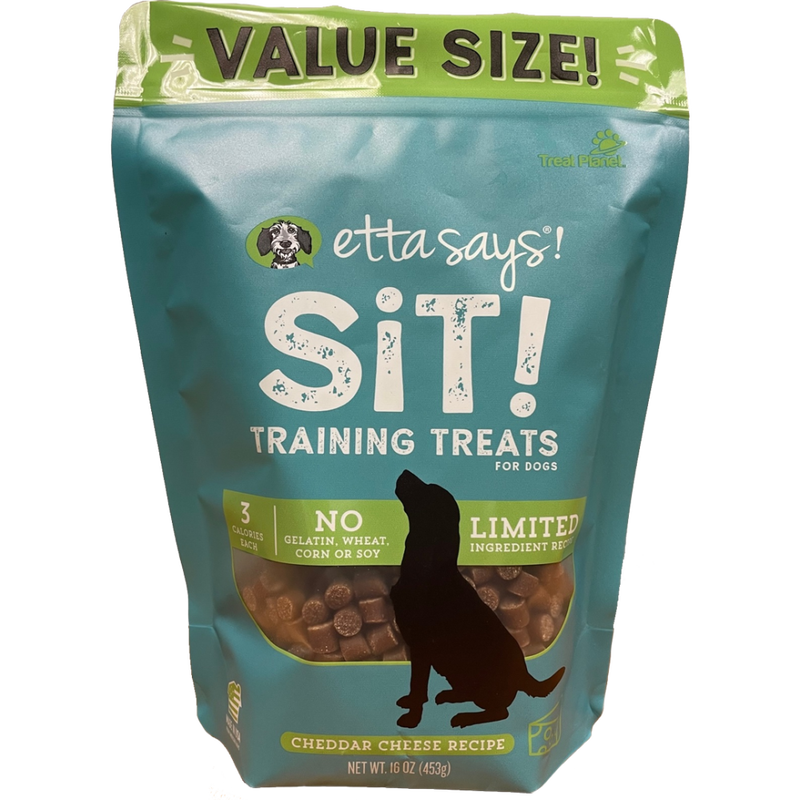Etta Says! Sit! Dog Training Treats, Cheese image number null