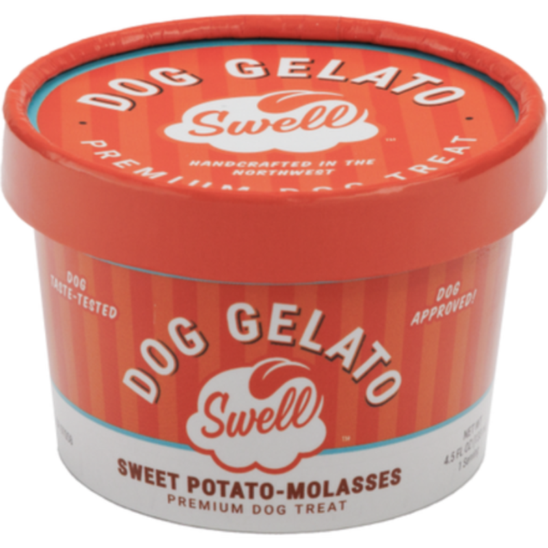 Swell Gelato Frozen Dog Treat, Sweet Potato & Molasses, 4-oz image number null