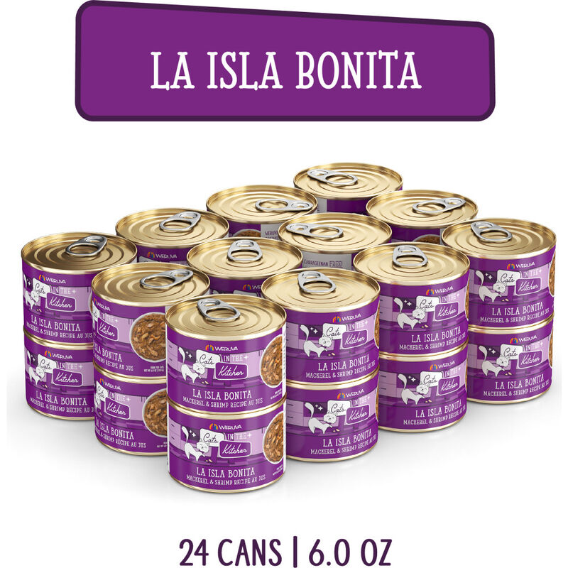Cats in the Kitchen Originals Canned Cat Food, La Isla Bonita, Mackerel & Shrimp, 6-oz image number null