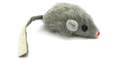 Boca Pet Rattle Mouse Real Fur Cat Toy, 2-inch