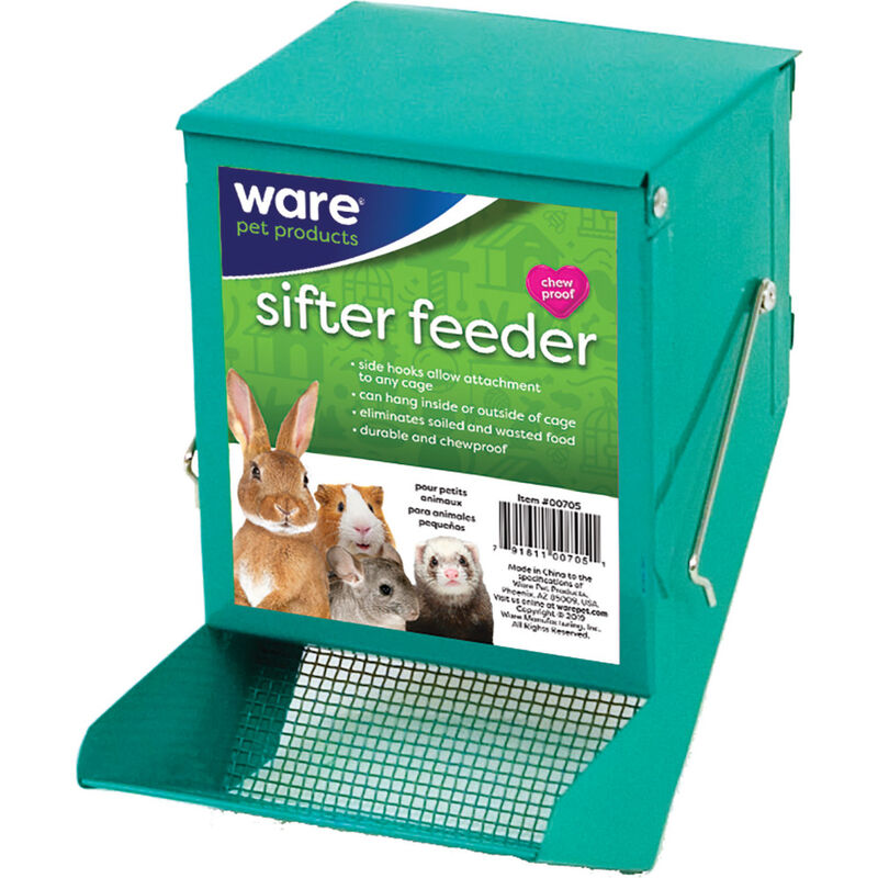 Ware Pet Products Sifter Feeder with Lid for Small Animals, 5-in image number null