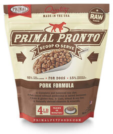 Primal Raw Frozen Dog Food, Patties, Pork