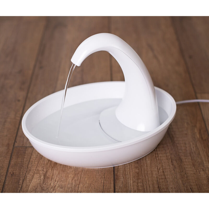 Pioneer Pet Swan Plastic Pet Drinking Fountain image number null